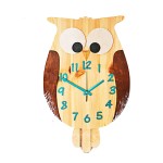 Baykuş Ahşap Saat