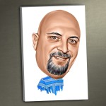 3D Karikatür Kanvas