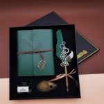 divit-kalem-seti-deri-defter-yesil