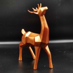 Heykel Geyik Siyah REsim