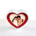 isikli-gullu-kalpli-cerceve