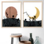 Dolunay ve Yarimay Cerceve Ham