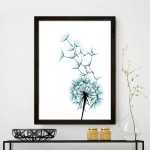 Mavi Polen Dekoratif Cerceve Siyah