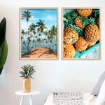 Palmiye ve Ananas Cerceve Seti