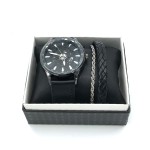 erkek-bileklik-saati-seti-siyah2
