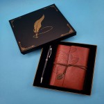 koyu-deri-defter-kalem-set