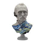 Van Gogh Büstü Yıldızlı Gece