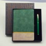 Kisiye-ozel-Gold-Detayli-Defter-ve-Kalem-Seti-siyah-kalem-yesil