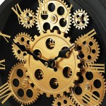 carkli-Siyah-Metal-Dekoratif-Masa-Saati4