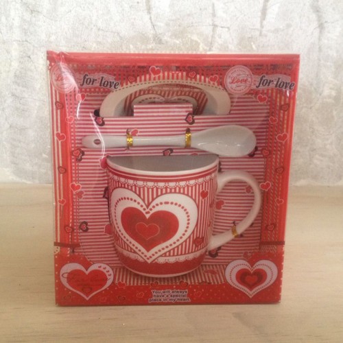 Tekli Kırmızı Love Kupa4