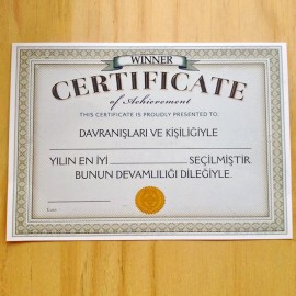 Wınner Sertifika