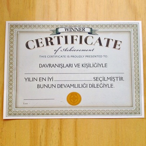 Wınner Sertifika