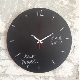 Daire Not Tahtası Saat