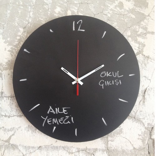 Daire Not Tahtası Saat