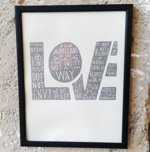 25X35 Art Print Love