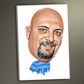 3D Karikatür Kanvas