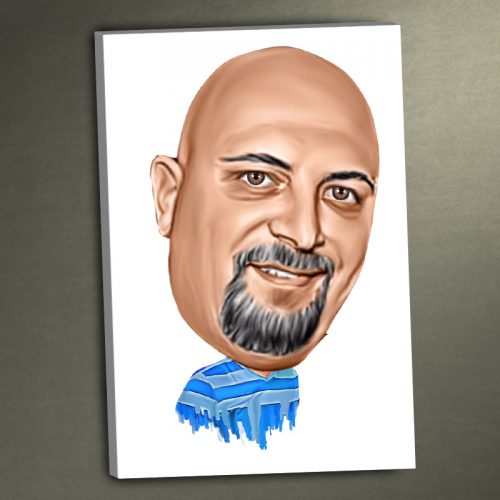 3D Karikatür Kanvas