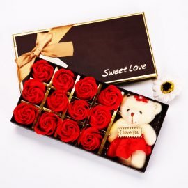 Ayıcıklı Kokulu Sabun Kırmızı Güller