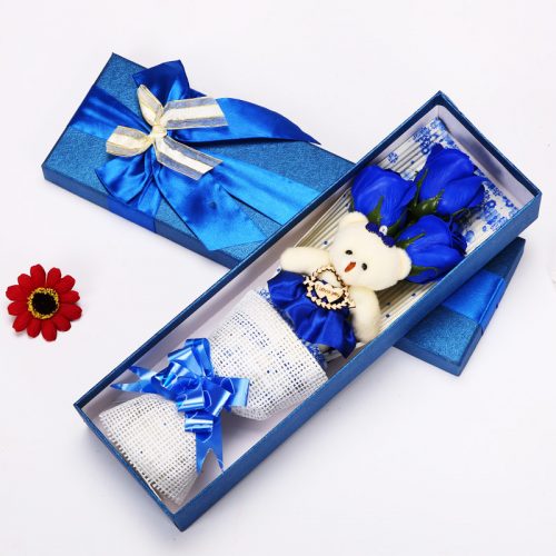 Ayıcıklı Mavi Sabun Güller