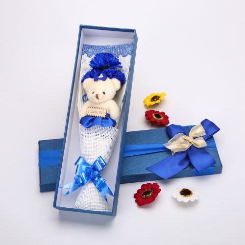 Ayıcıklı Mavi Çiçek