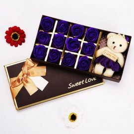 Ayıcıklı Kokulu Sabun Mor Güller