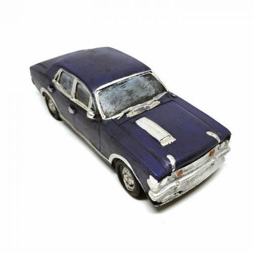 Nostaljik Mavi Araba