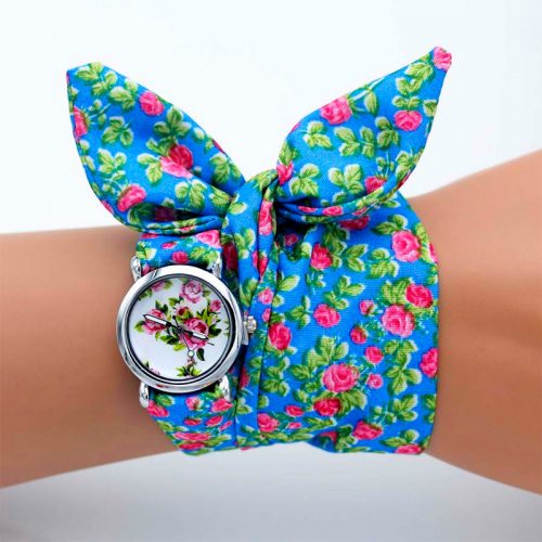 turkuaz-cicekli-kumas-saat6