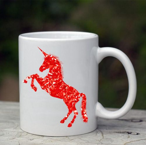 Unicorn Desenli Kupa