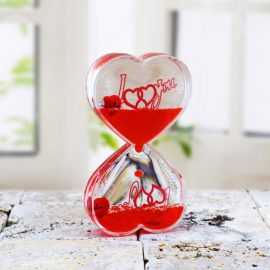 Kalp Tasarımlı Ters Akan Su Saati