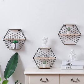 Altıgen Duvar Rafı