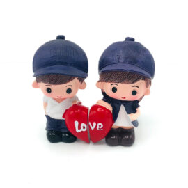 Bir Çift Tek Kalp Biblo