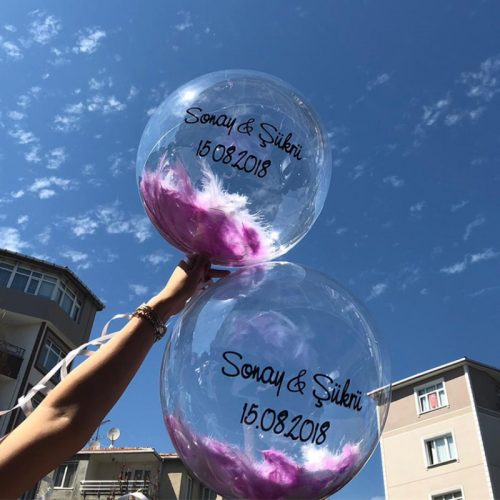 Kişiye Özel Tüylü Balon