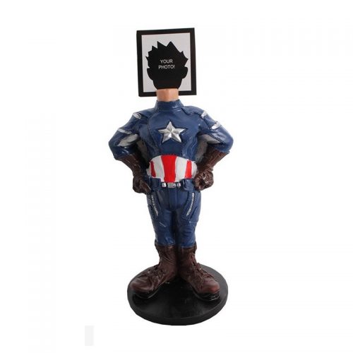 Kaptan Amerika Fotoğraflı Biblo