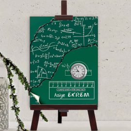 Matematik Öğretmenlerine Özel Hediye Afiş Saat