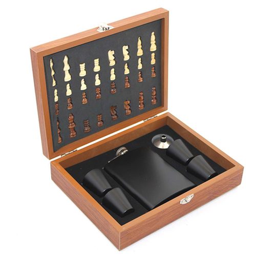 Ahşap Satranç Matara Seti