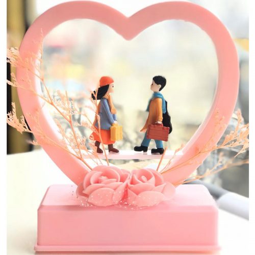 Kış Masalı Işıklı Müzikli Biblo