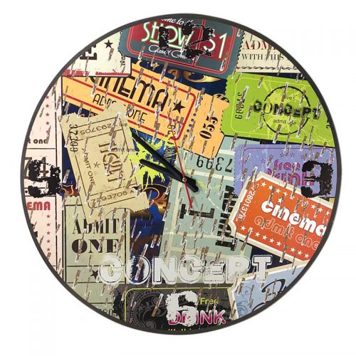 Concert Wooden Wall Clock