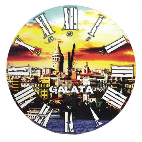 Galata Wooden Wall Clock