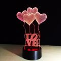 Love Uçan Balonlar Gece Lambası