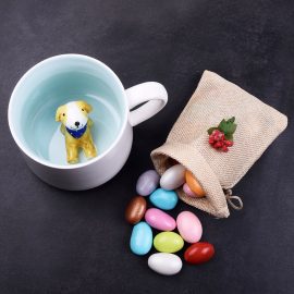 Köpek Figürlü Kupa Bardak