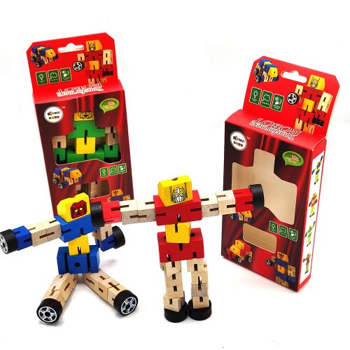 Robot Araba Ahşap Oyuncak