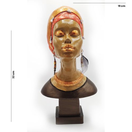 Afrikali Kadin Heykeli olculu