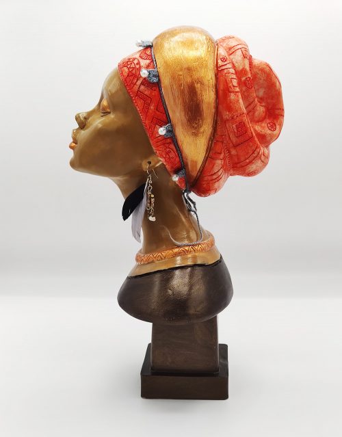 Afrikali Kadin Heykeli sol