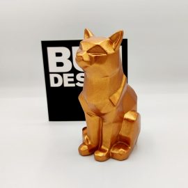 Antik Bronz Kedi Biblo