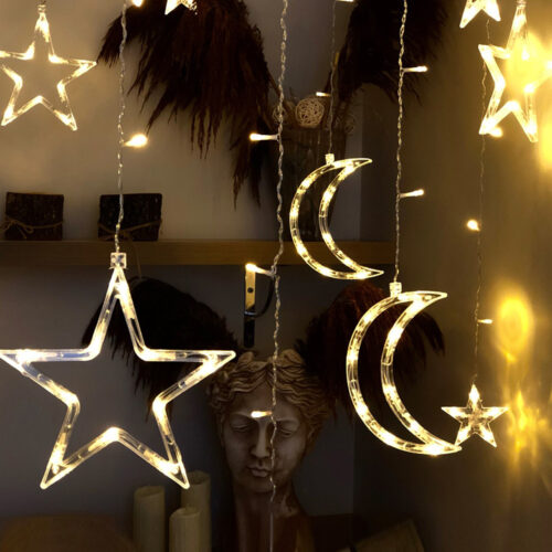 Led Ay Yıldız Sarkma Işık