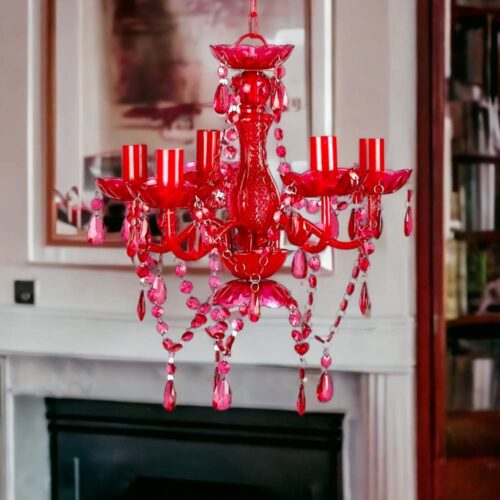 Kirimizi Tasli Avize