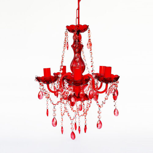 Chandelier with Red Stone
