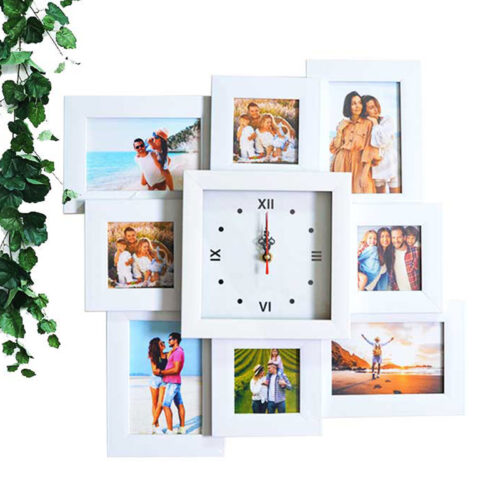 Beyaz Çerçeveli Duvar Saati