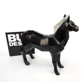 Siyah At Figürlü Biblo