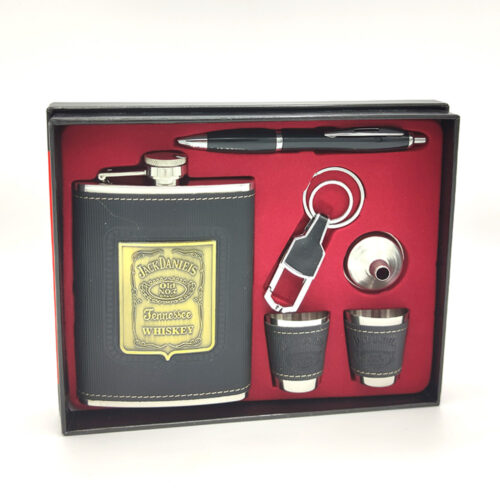 Siyah Jack Daniels Matara Kalem Anahtarlık Seti
